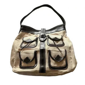 banana republic tweed jute shoulder bag